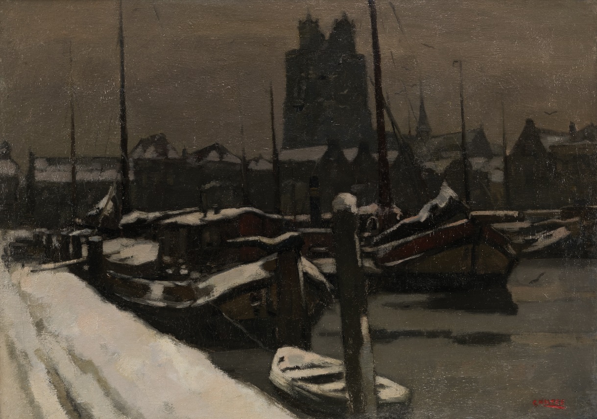 A view of Dordrecht in winter