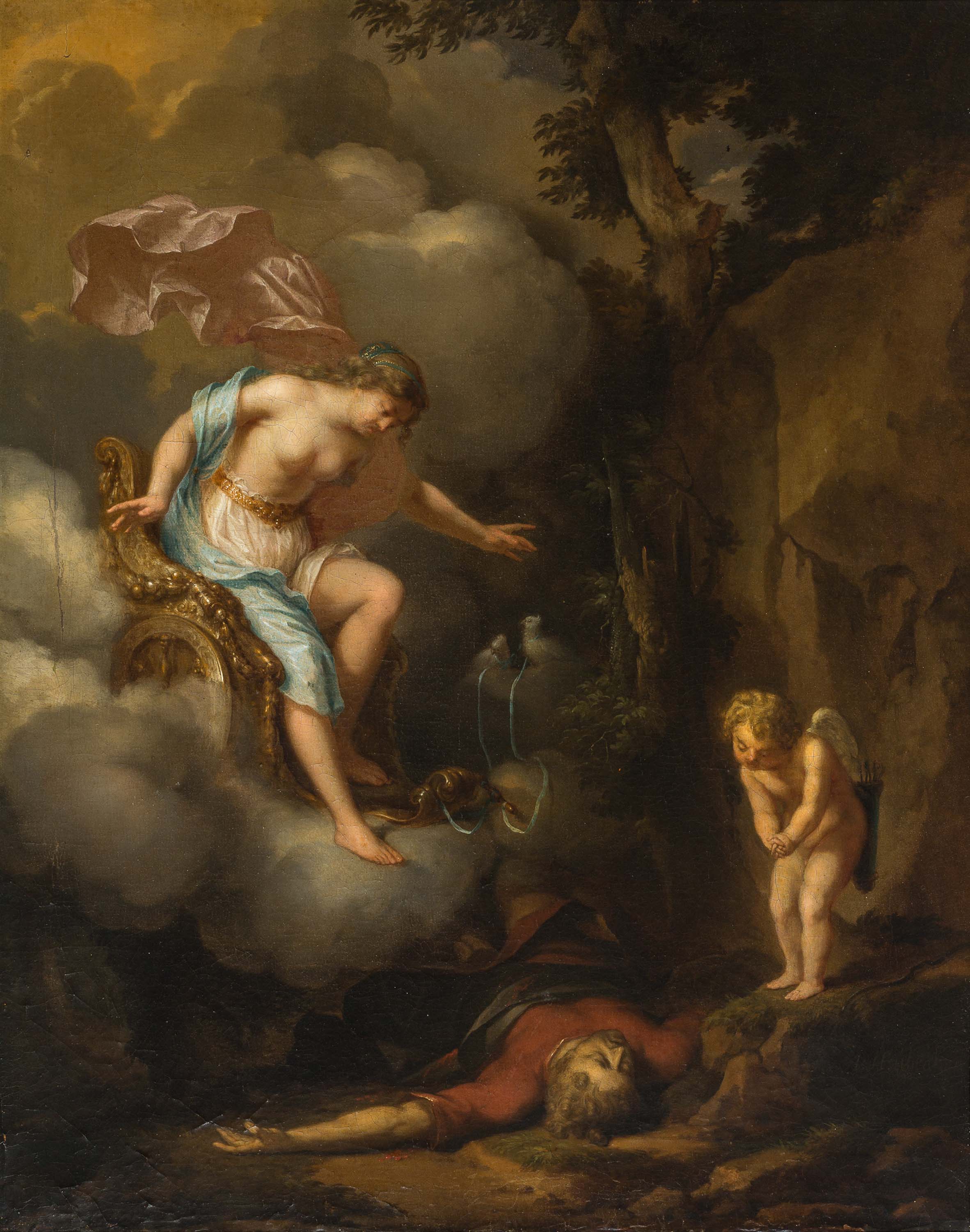 Venus and Cupido en de dood van Adonis