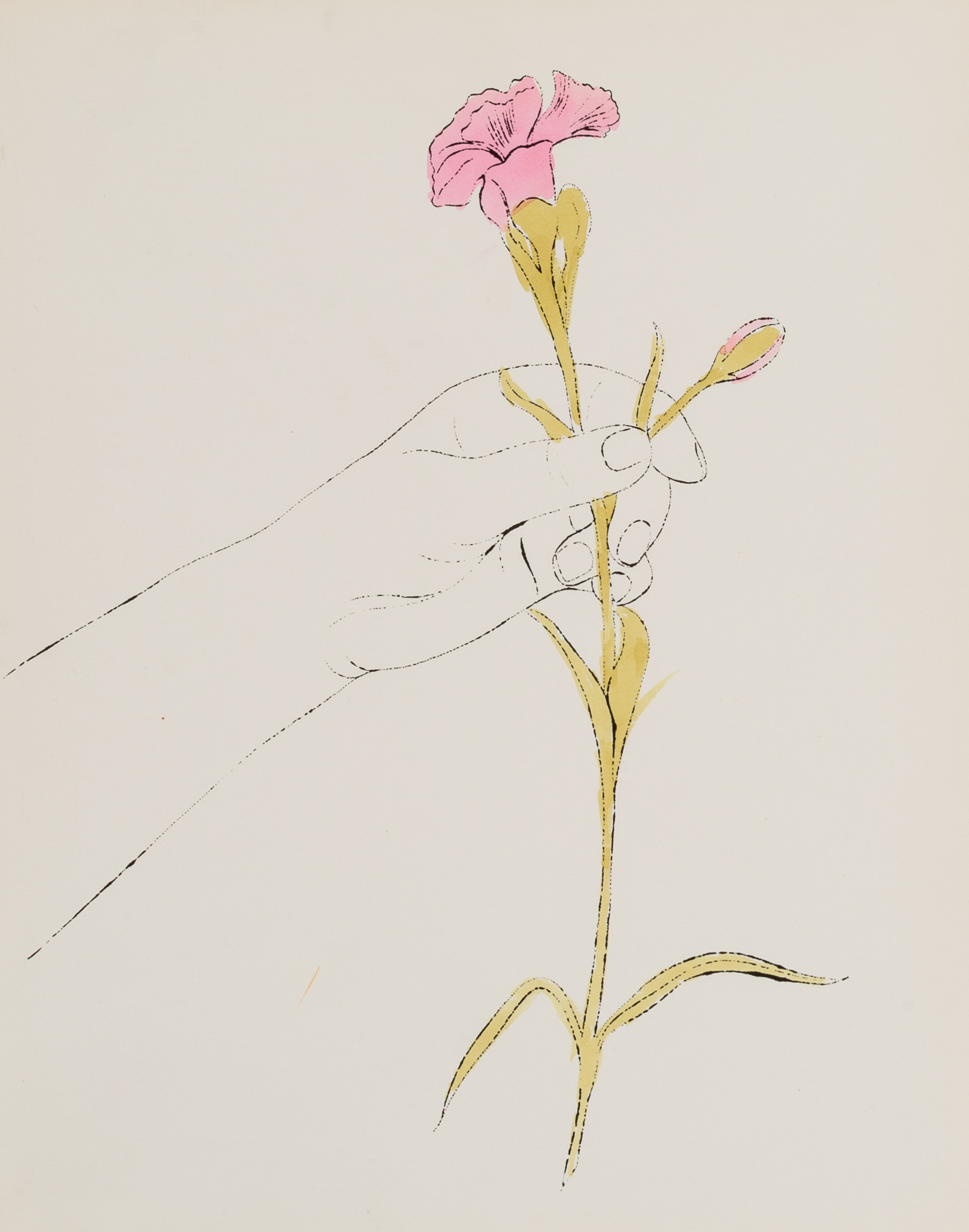 A Gold Book (Hand with Carnation) (1957)