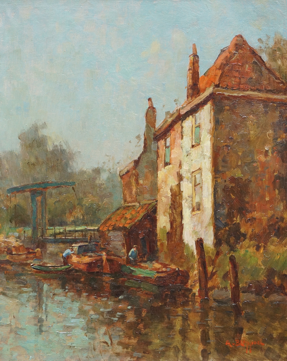 Huisjes aan het water te Rijswijk