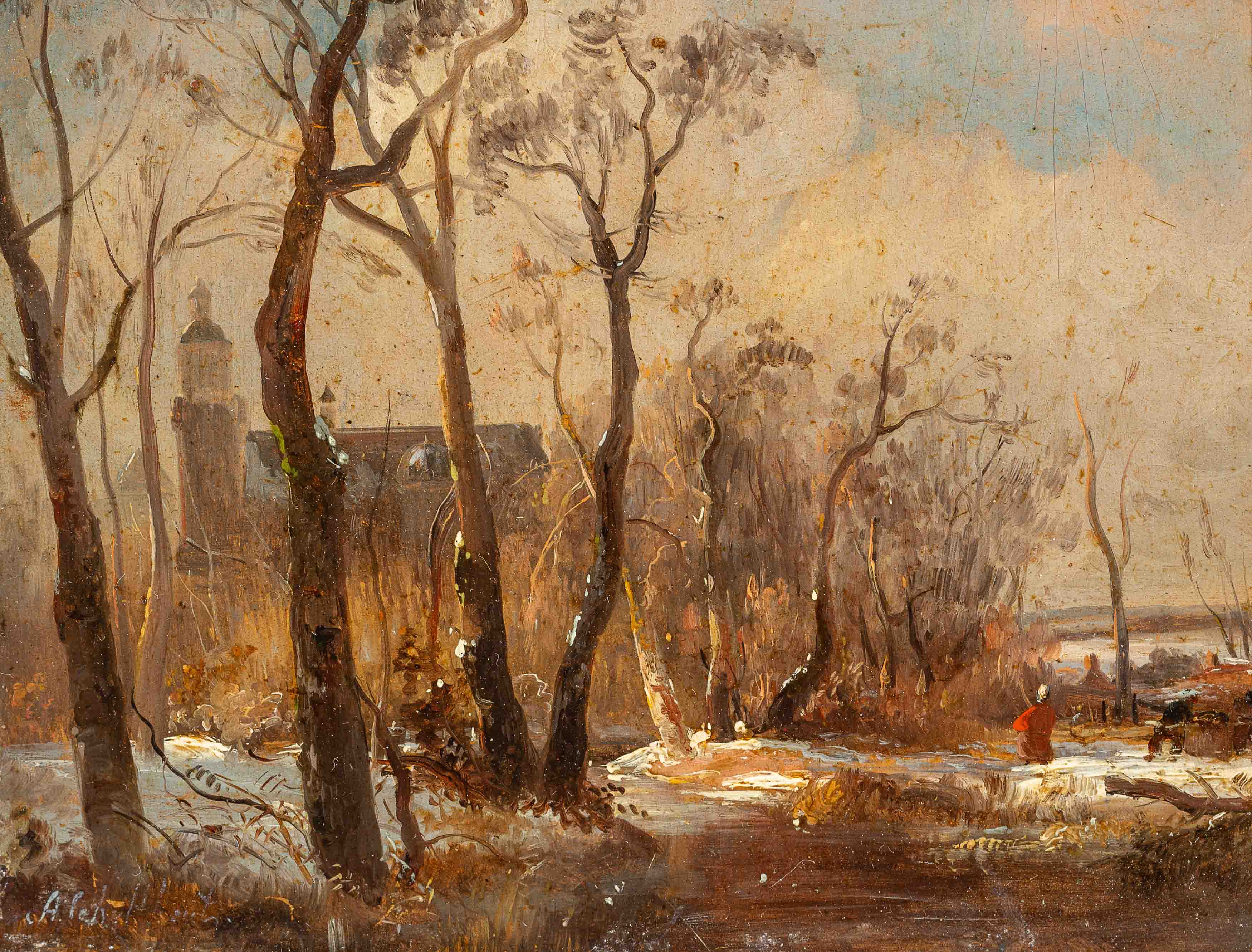 A winter landscape (c. 1820's)
