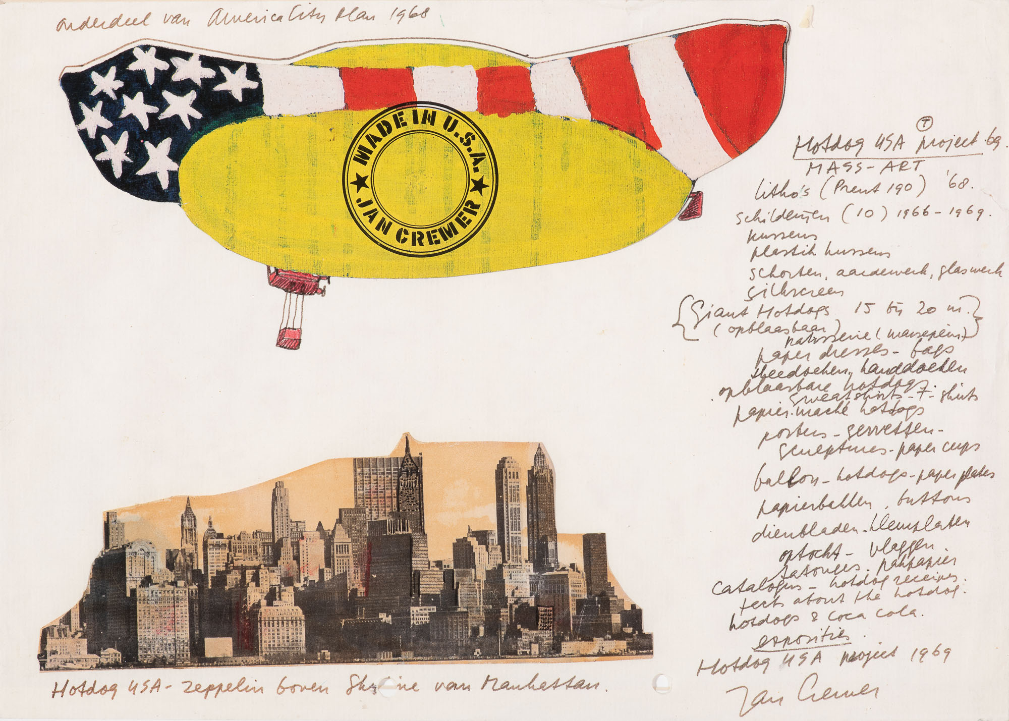 American City Plan 1968: Hotdog USA - Zeppelin, 1969 American City Plan 1968: Hotdog USA - Zeppelin, 1969