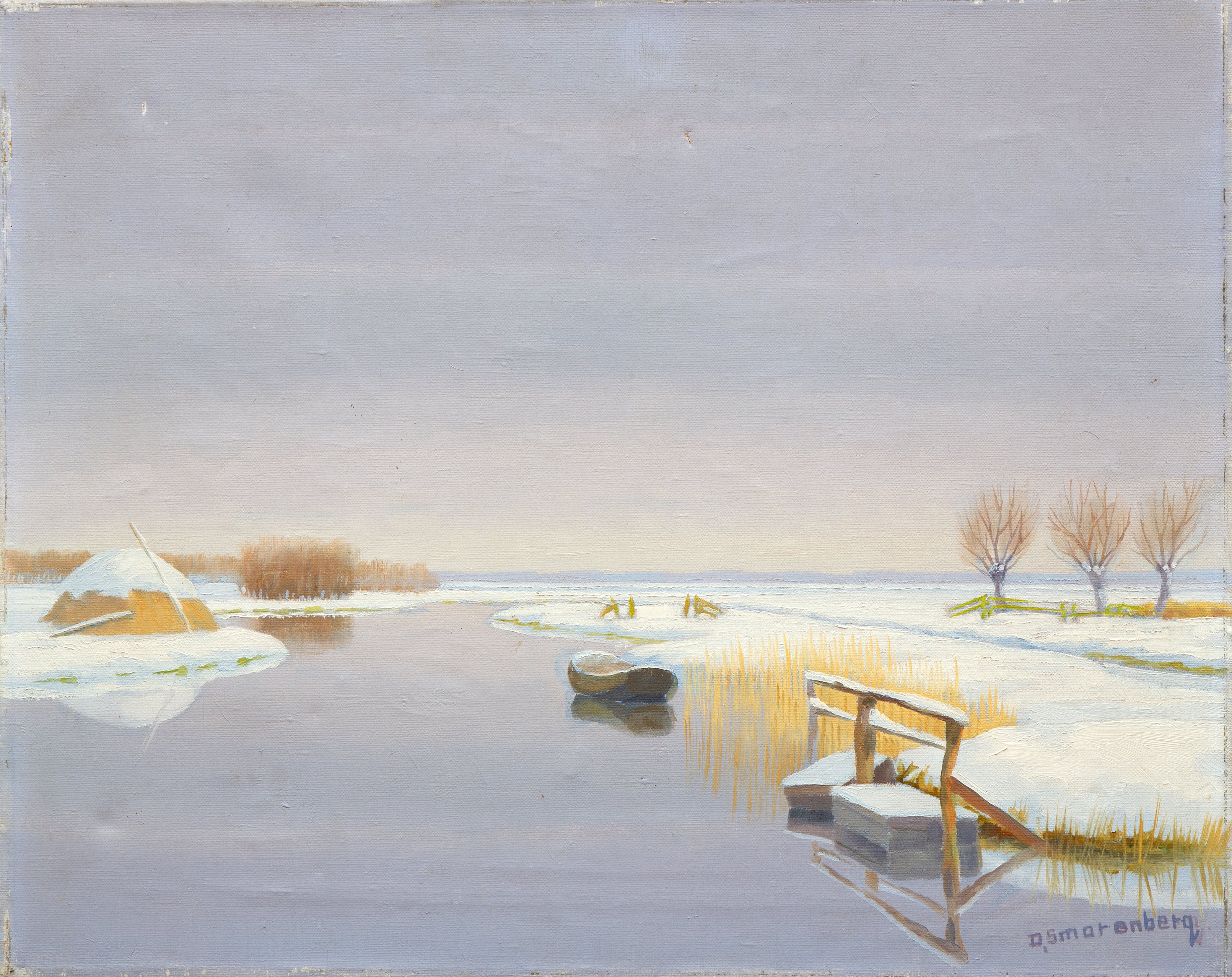 A snow-covered landscape A snow-covered landscape