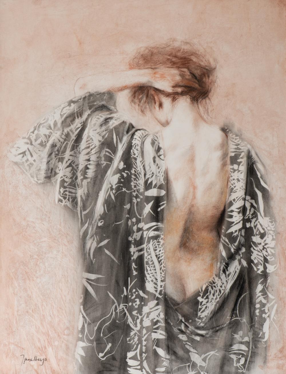 Portrait of Natalie Edwardes in black kimono