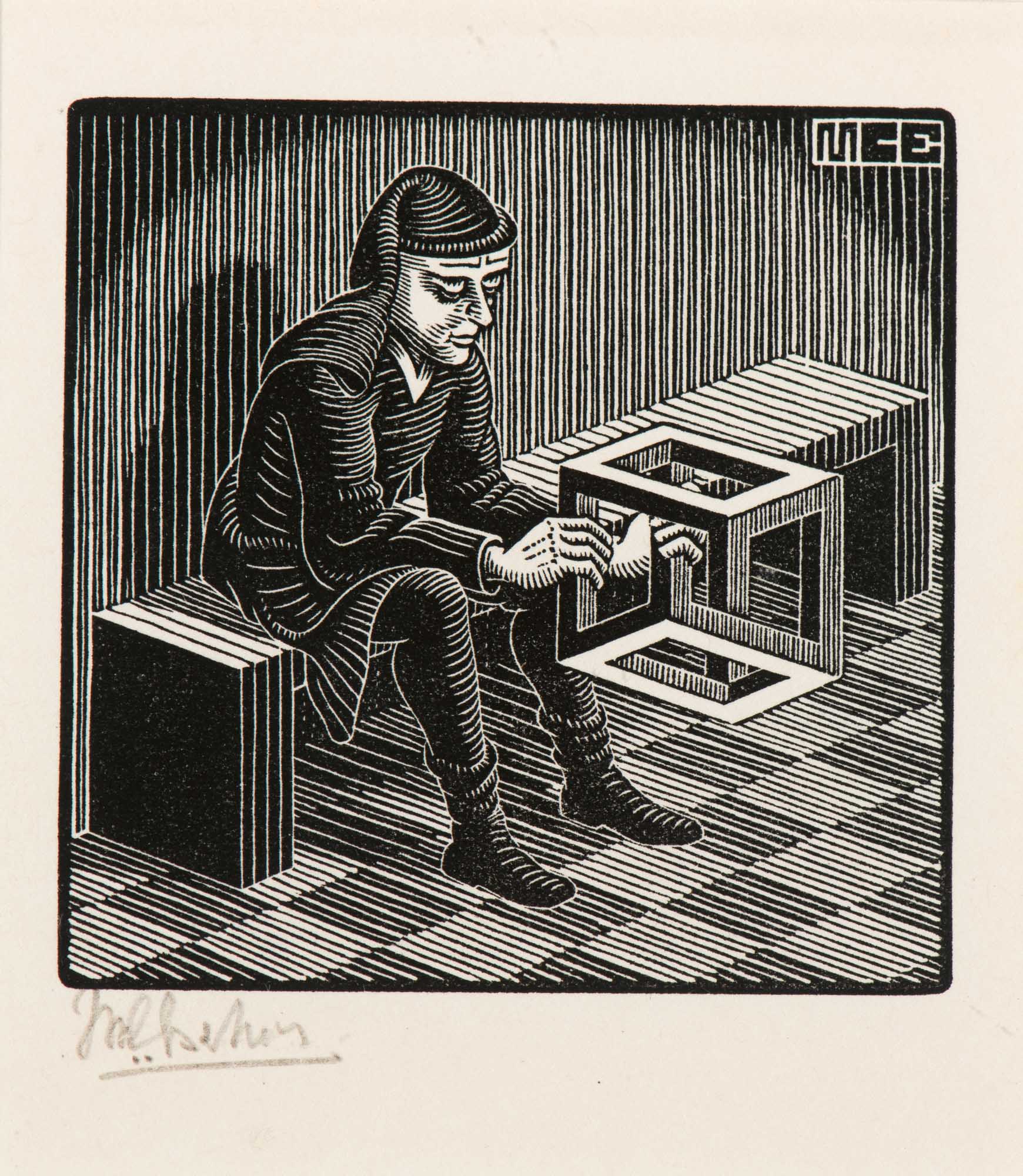 Man met kuboïde (Man with cuboid) (1958)