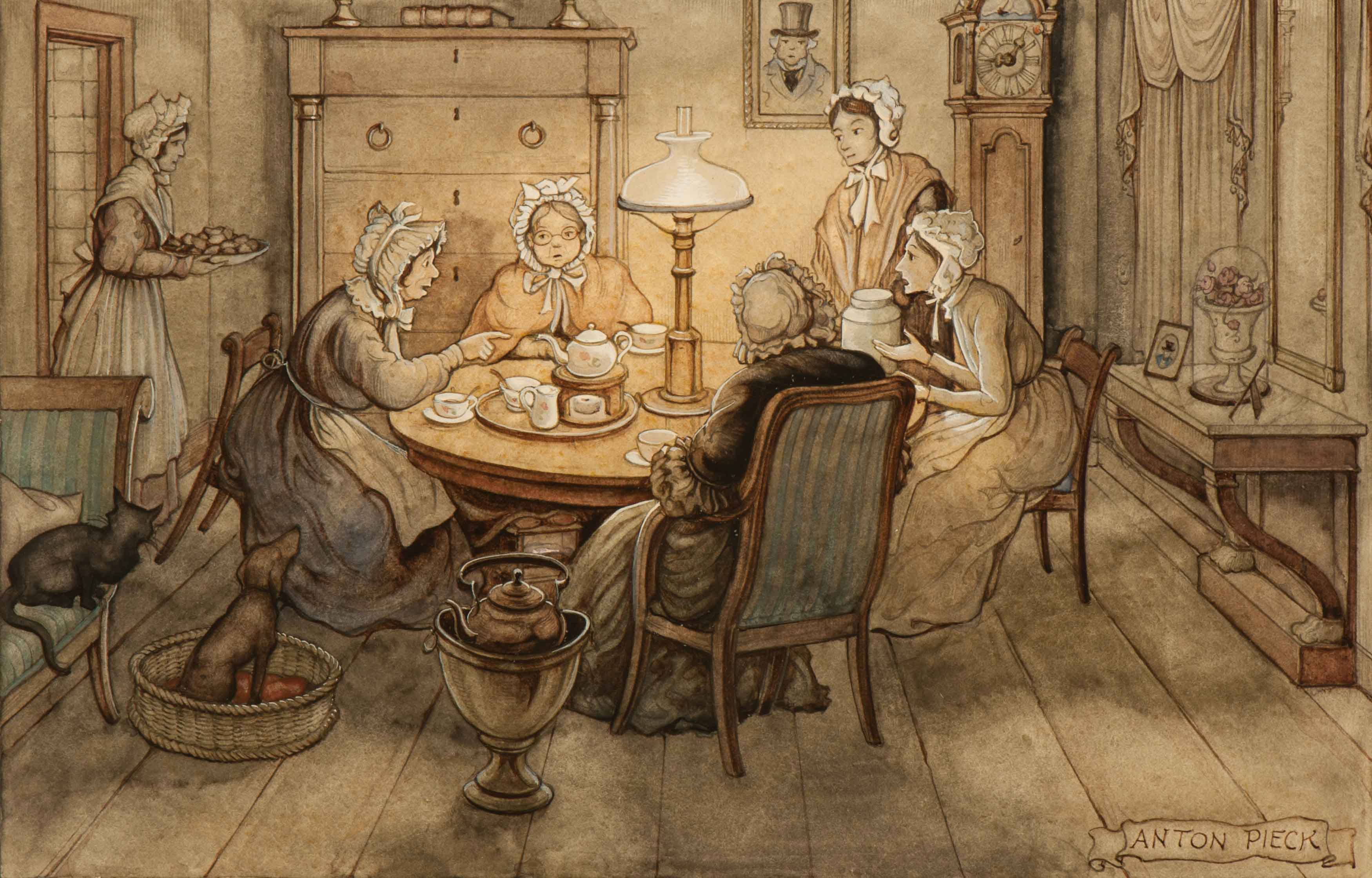 Aquarel gevraagd Anton Pieck (1895-1987) Aquarel gevraagd Anton Pieck (1895-1987)