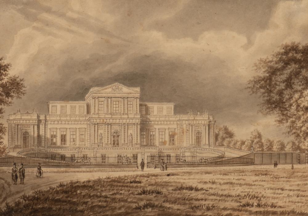 Villa Welgelegen . View on the Paviljoen in Den Hout, Haarlem Villa Welgelegen . View on the Paviljoen in Den Hout, Haarlem