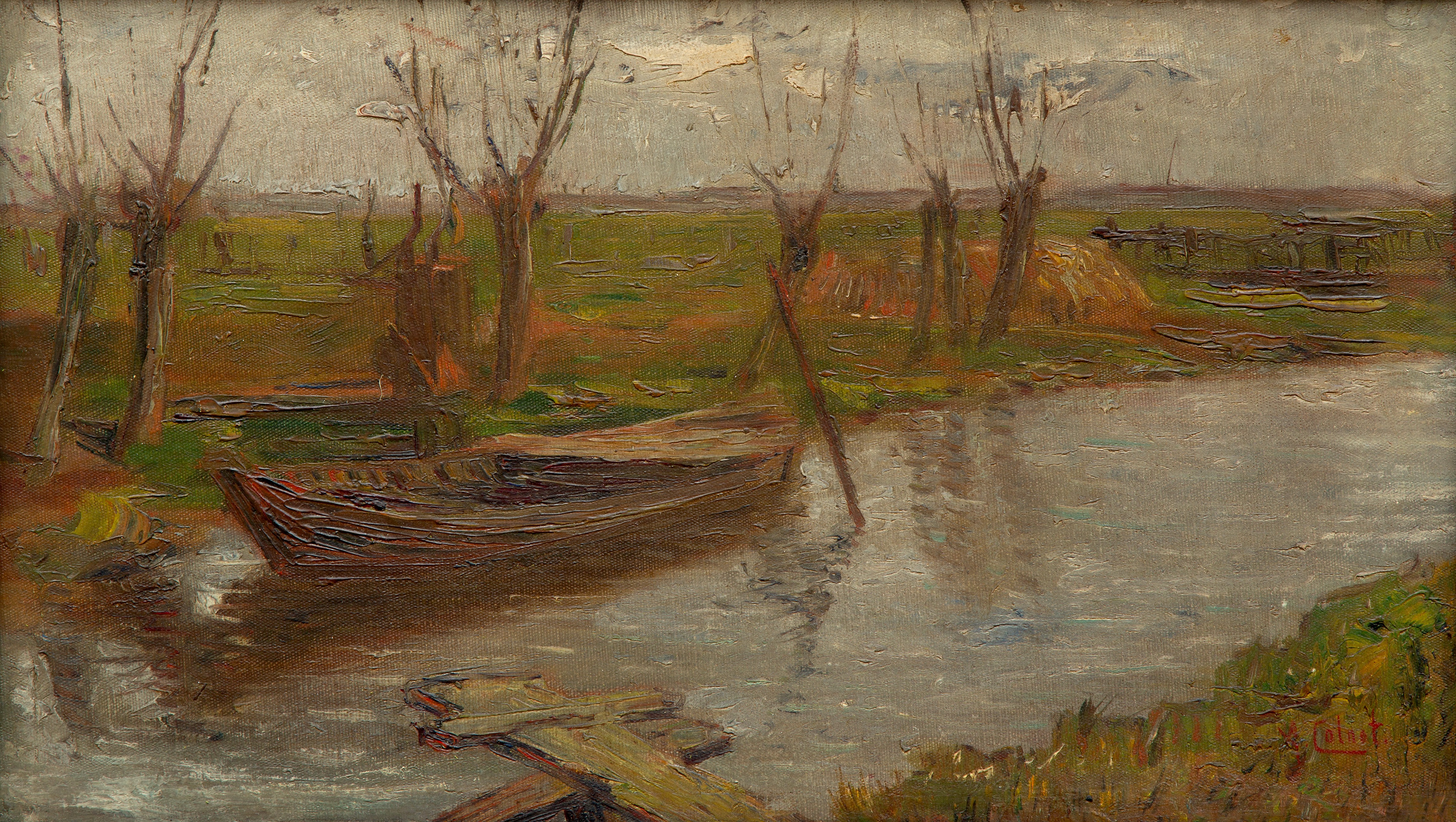 Polderlandschap bij de Voert, Bergen Polderlandschap bij de Voert, Bergen