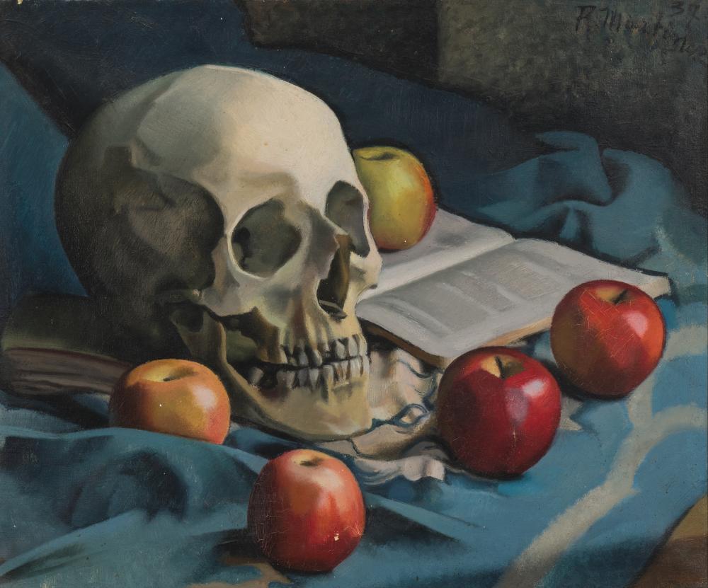 Still life with skull and apples (1937) Martinez, Raoul Metzemakers