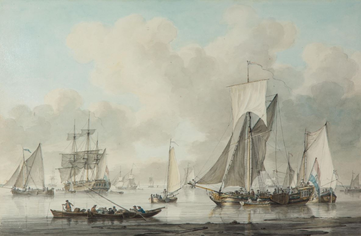 Shipping in a Dutch harbour