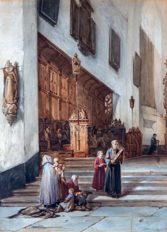 The choir of St. Martin's in Emmerich