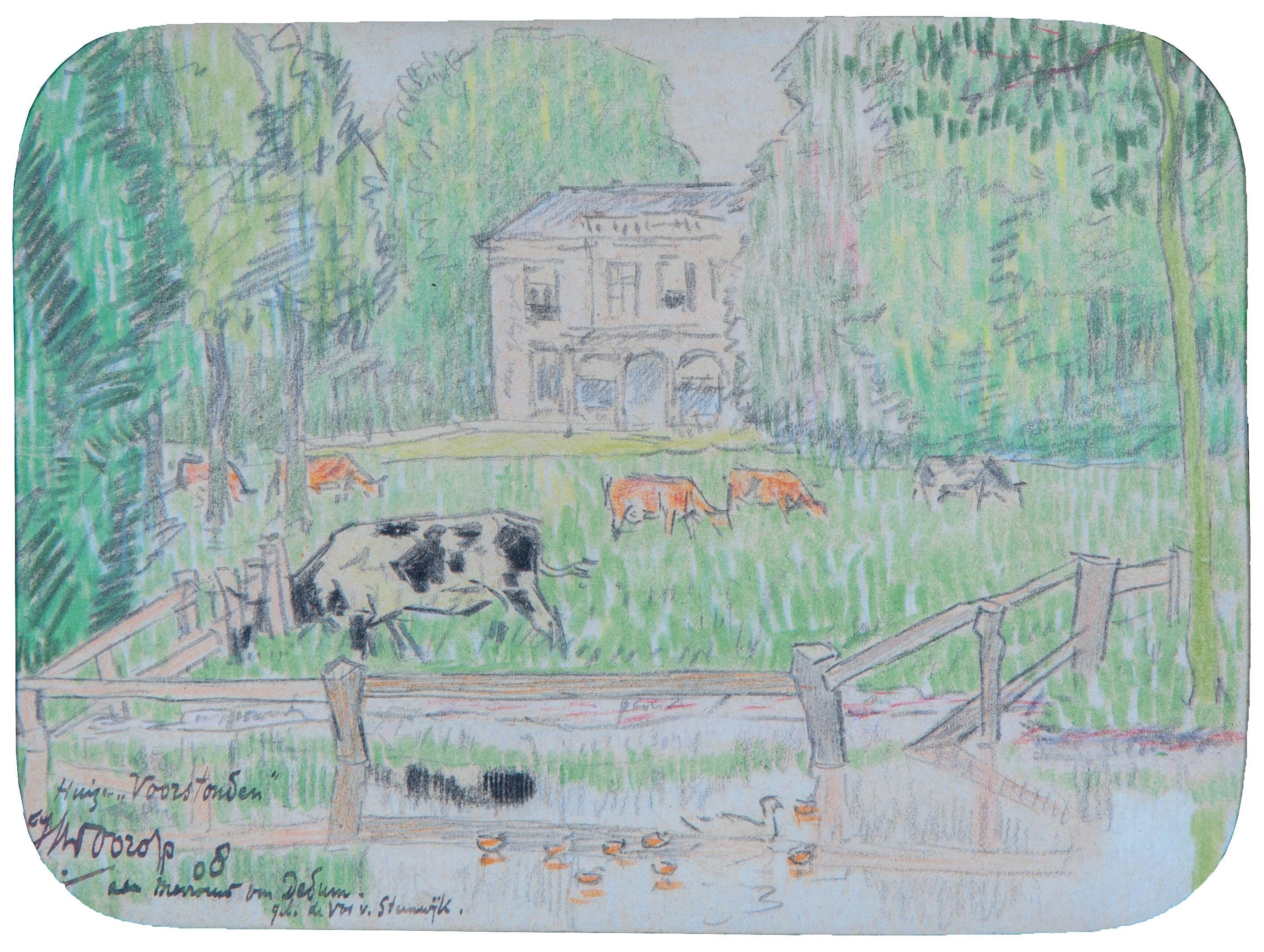 Huize Voorstonden / Cows grazing near Huis Voorstonden, Brummen Huize Voorstonden / Cows grazing near Huis Voorstonden, Brummen