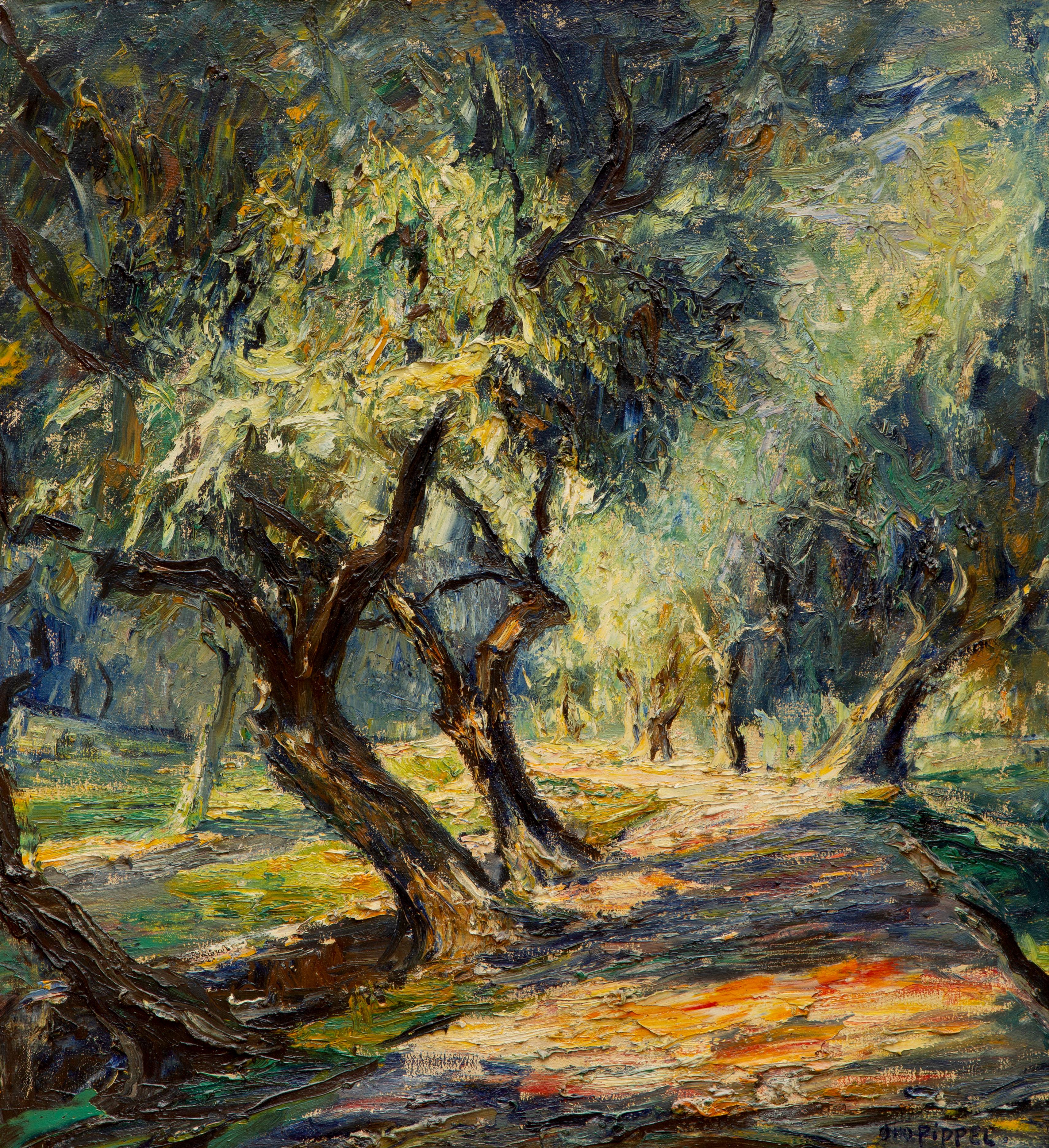 Strasse in Girgenti / A forest path in Agrigento, Italy