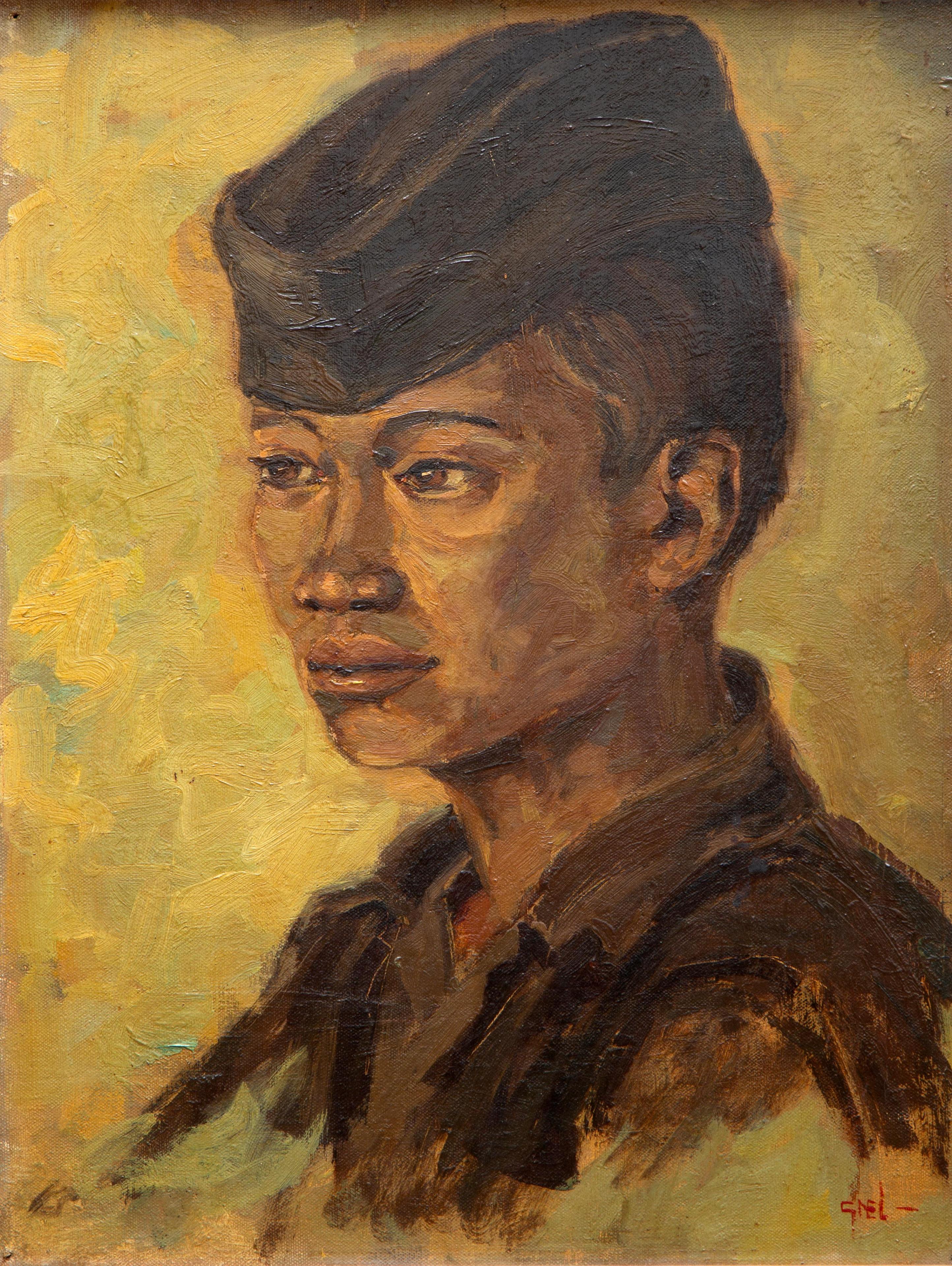 Portrait of an Indonesian man wearing the nationalist songkok (peci)
