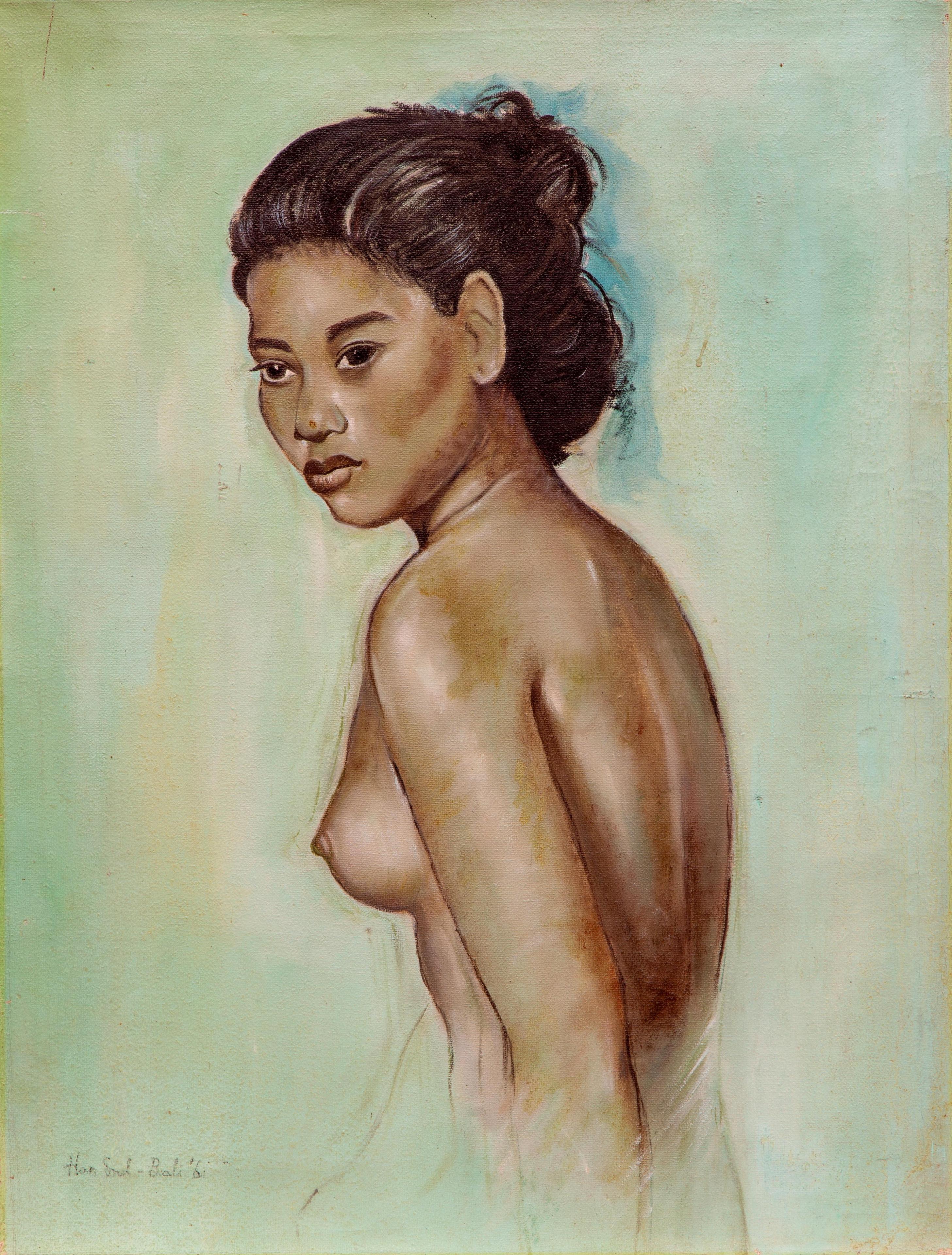 A Balinese half nude