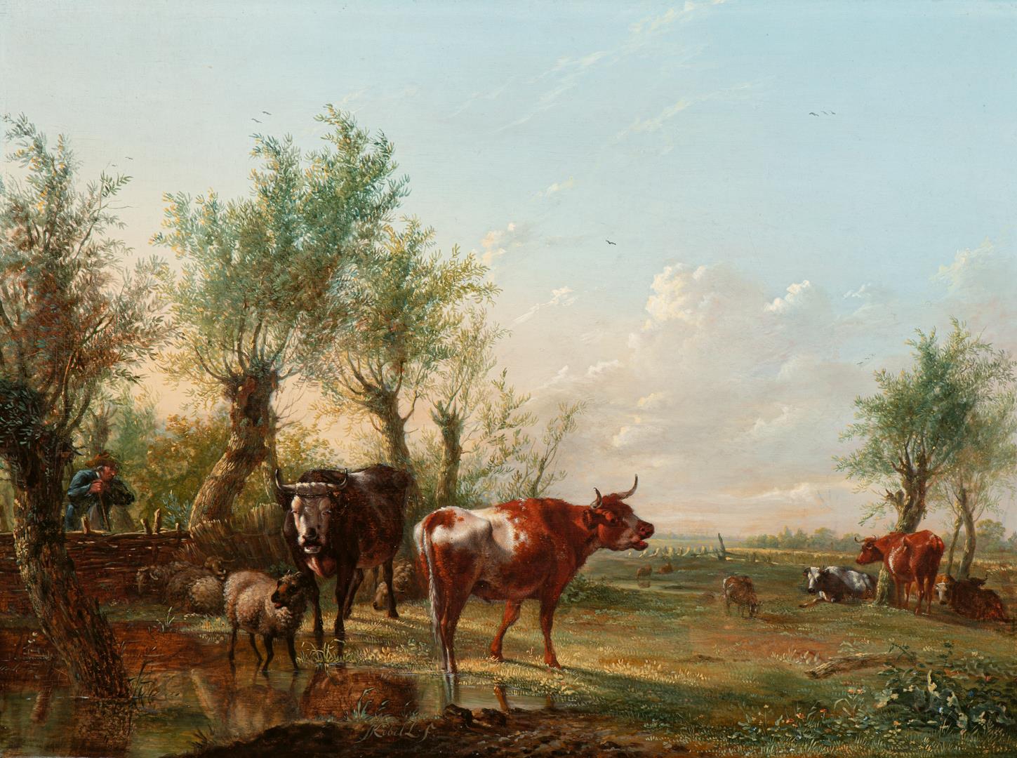Shepherd Watching the Cattle / Shepherd Guiding the Cattle (2)
