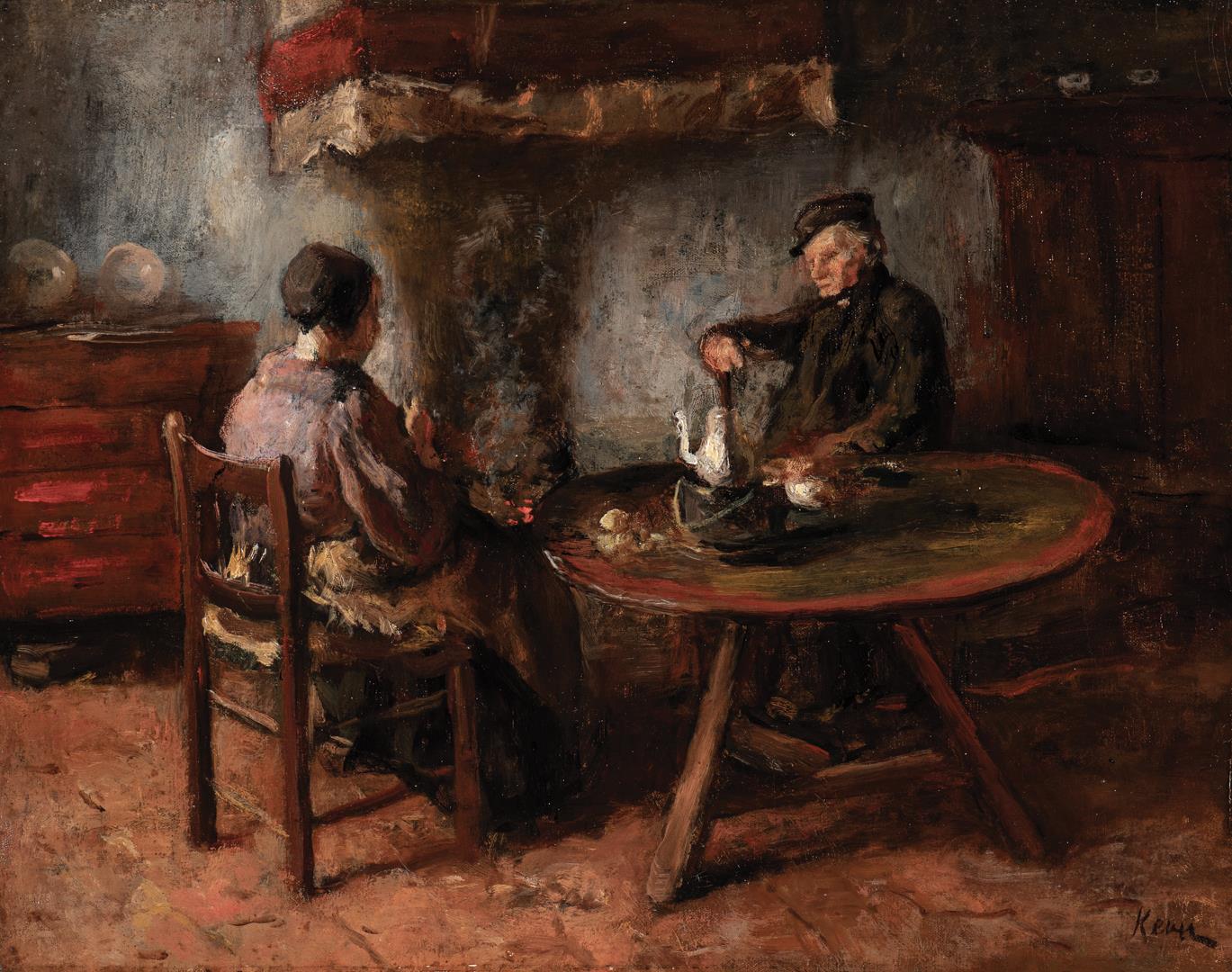 Farmer and his Wife at the Table