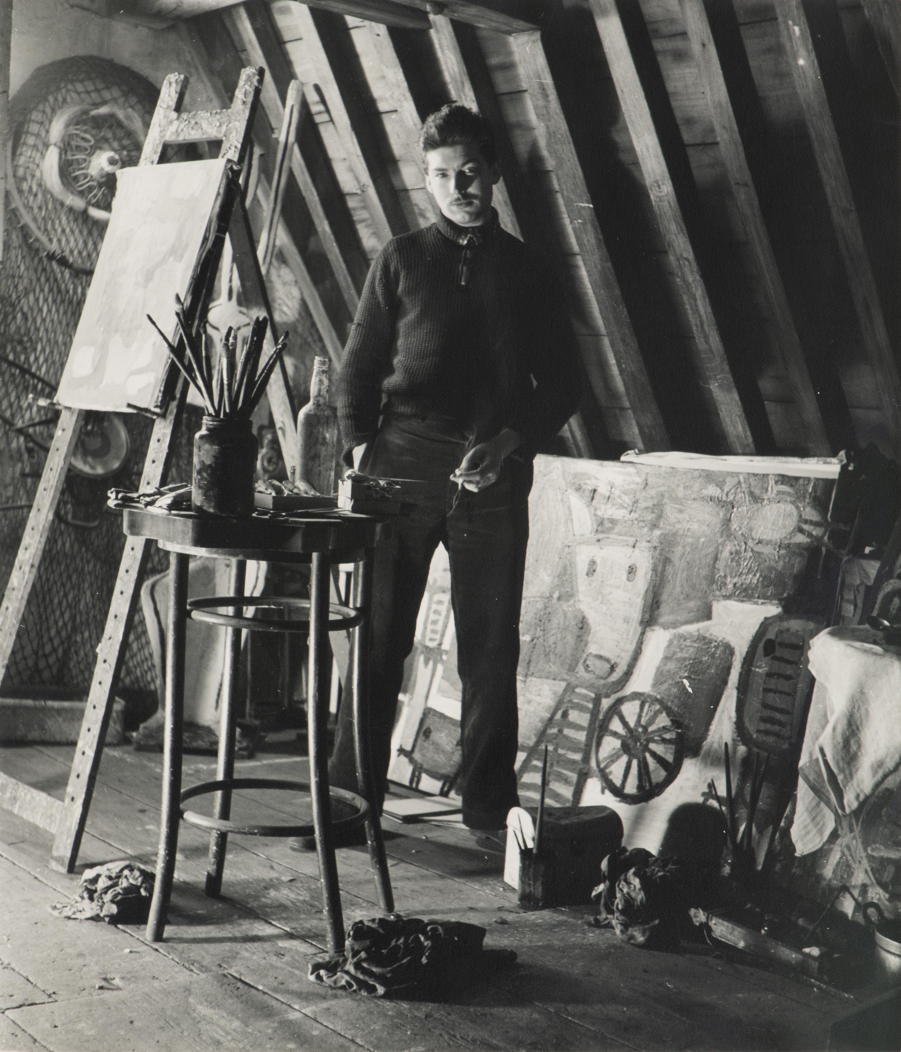 Karel Appel in his studio (1946)