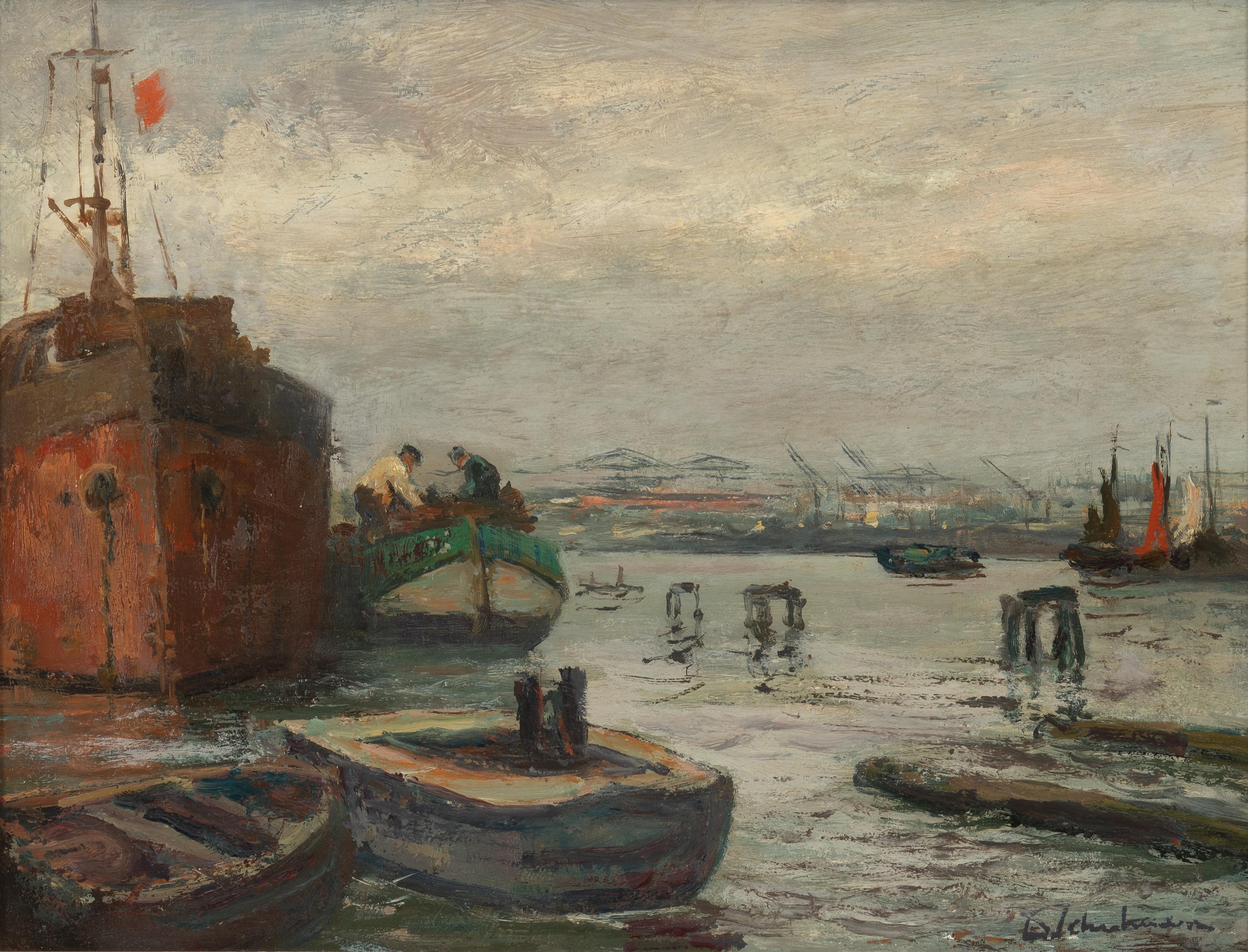 Havengezicht IJ, Amsterdam / View of the IJ harbour, Amsterdam (1966)