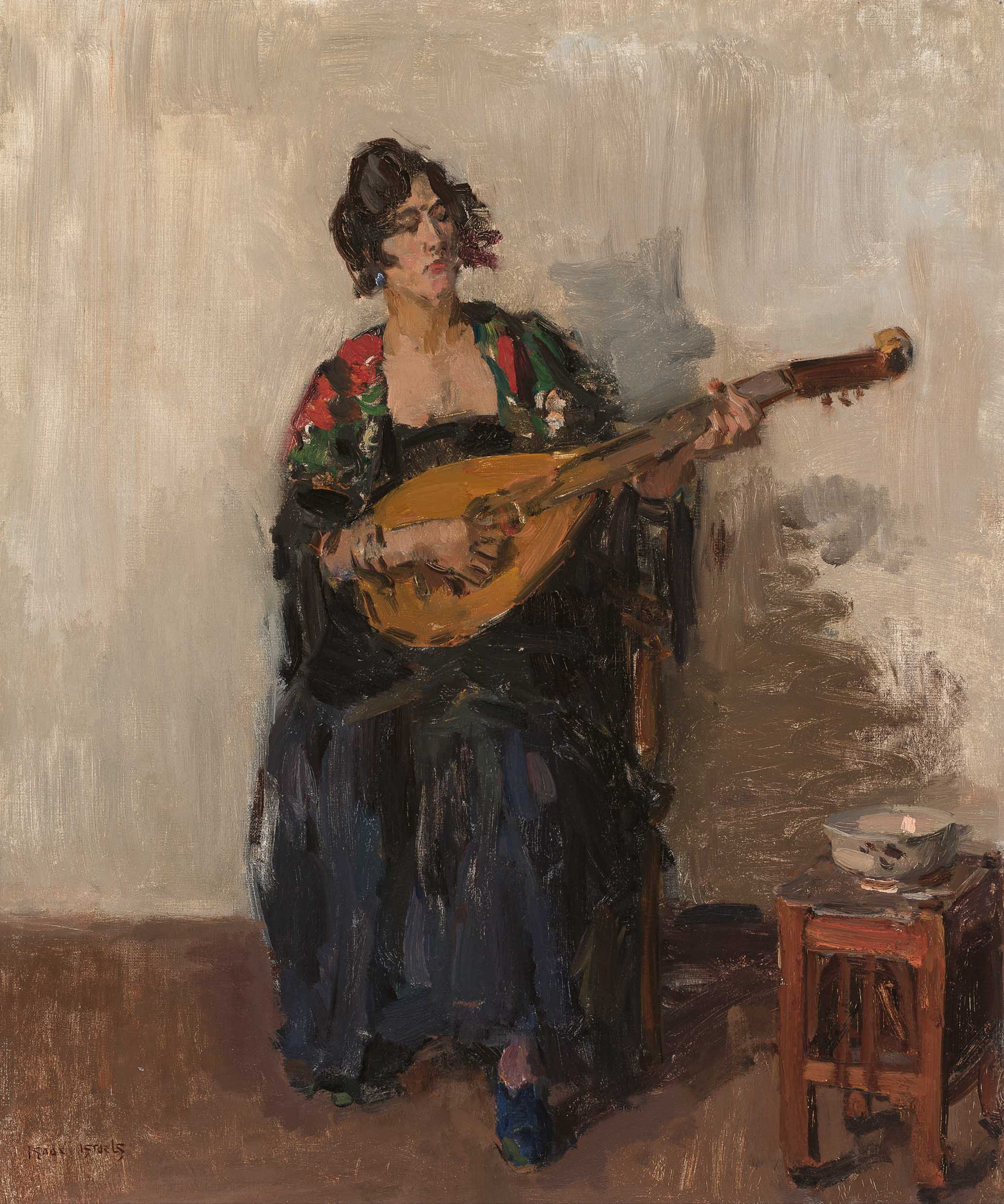 Guusje van Dongen playing the Mandolin (c.1916)