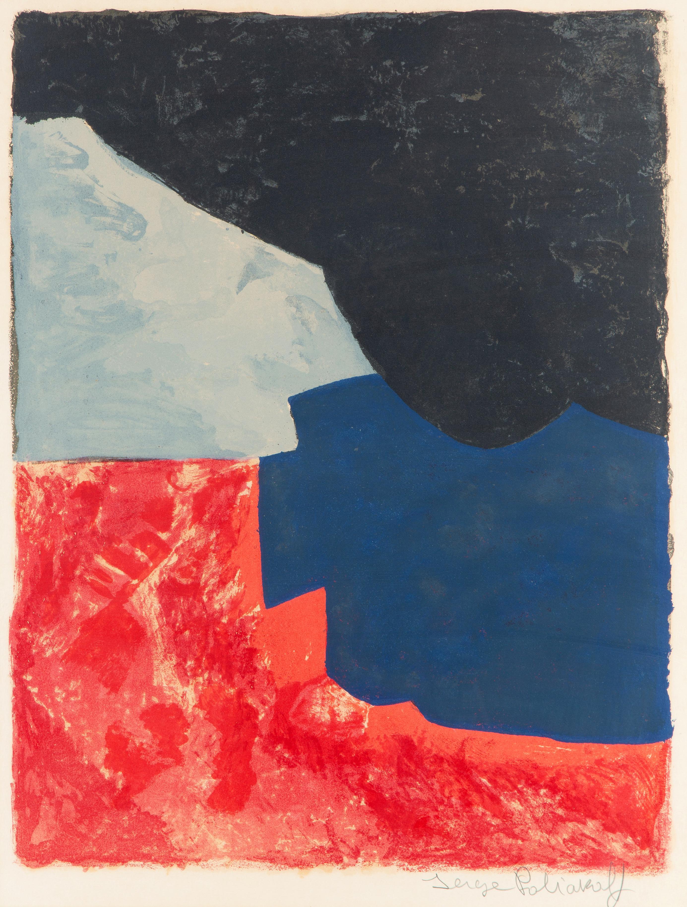 Composition rouge, grise et noire (Composition in red, grey and black) Composition rouge, grise et noire (Composition in red, grey and black)