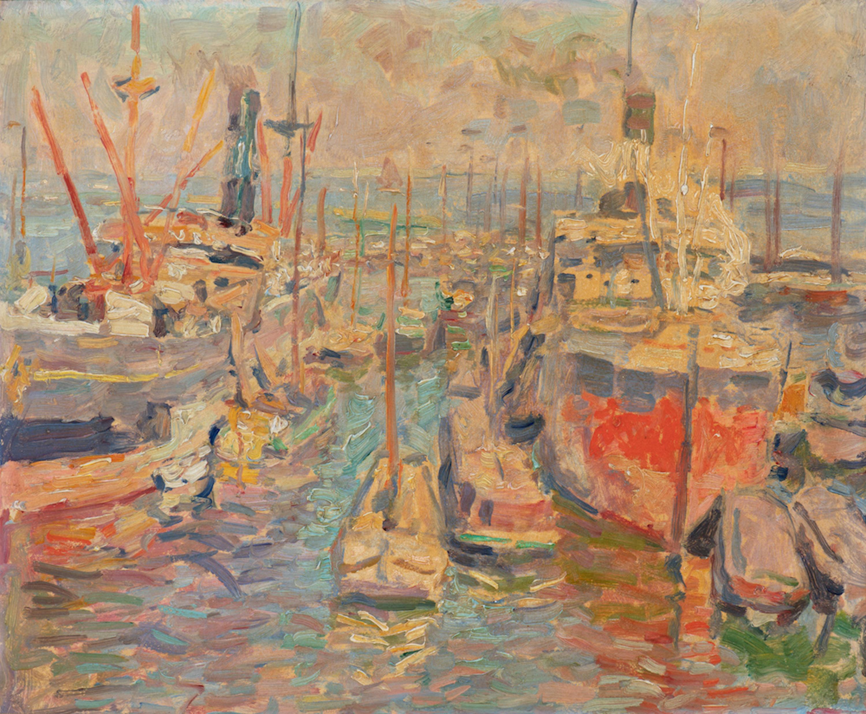 Vrachtschepen in de Amsterdamse haven / Cargo ships in Amsterdam port (c. 1915) Vrachtschepen in de Amsterdamse haven / Cargo ships in Amsterdam port (c. 1915)