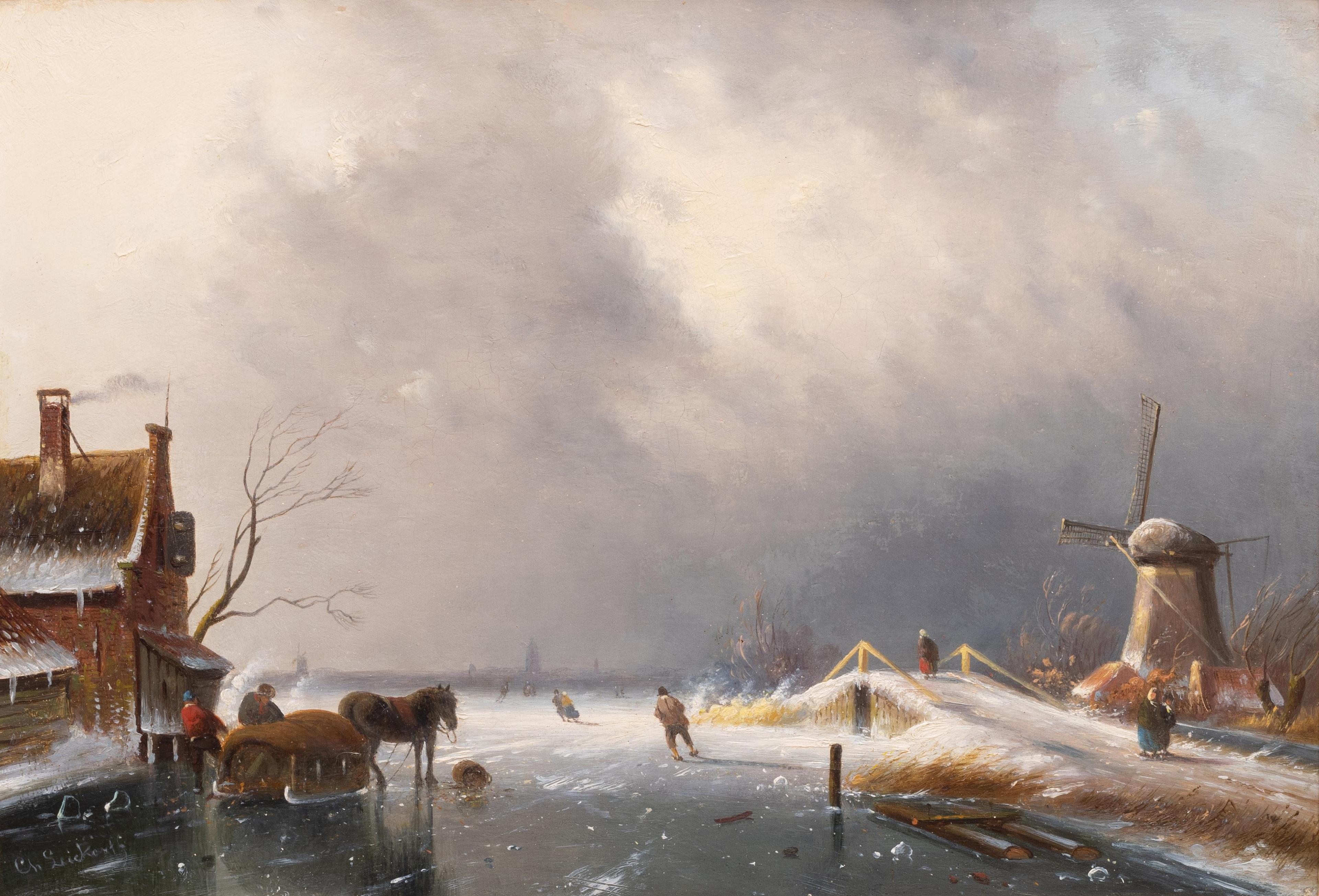 A windy day on the ice