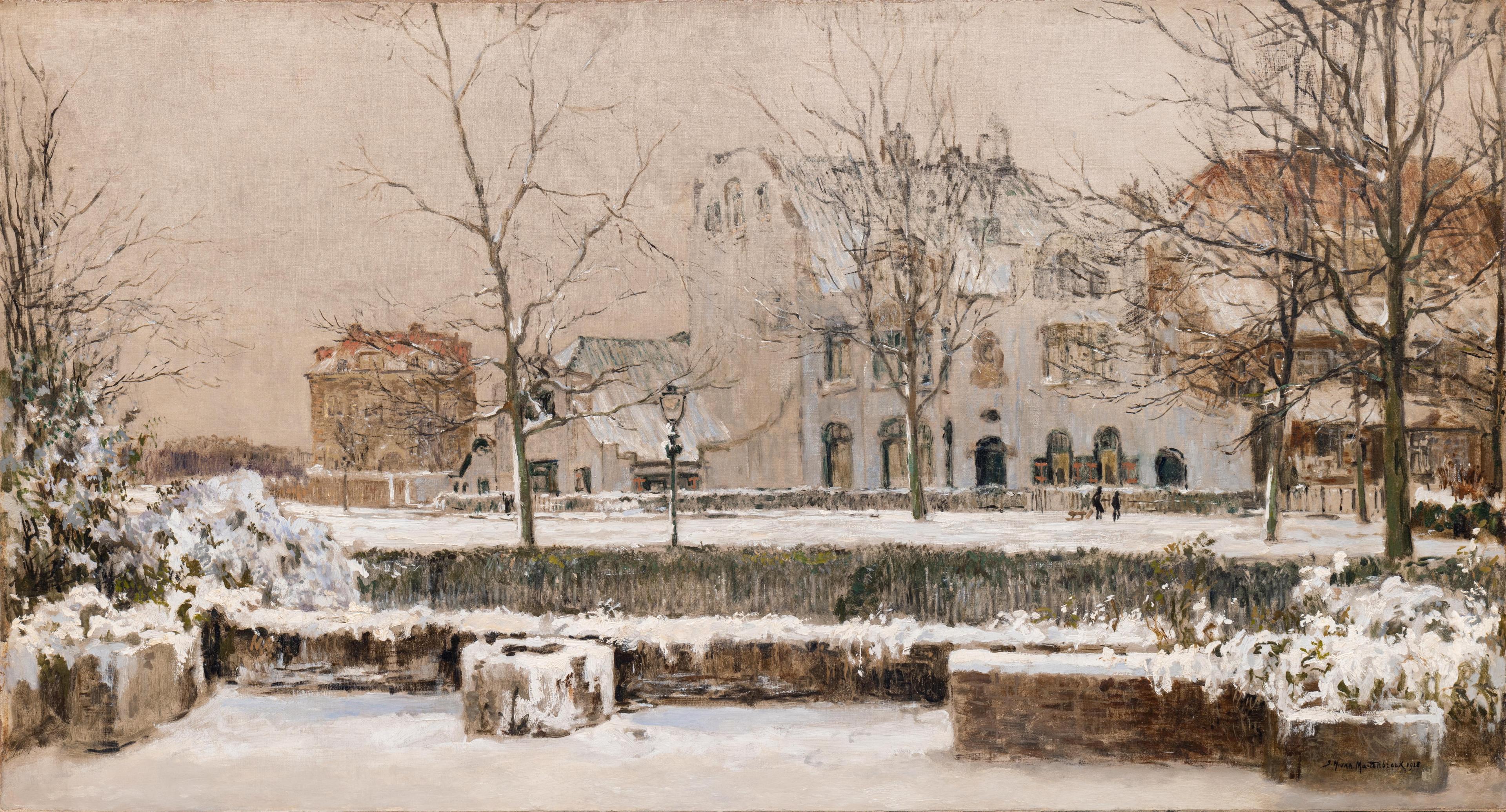 Villa Ekeby in the snow in the Belgisch Park, Scheveningen Villa Ekeby in the snow in the Belgisch Park, Scheveningen