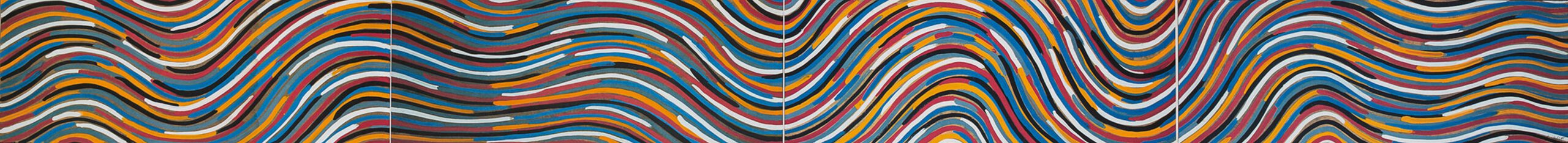 Wavy Bands of Color (One of Triptych) (1997)
