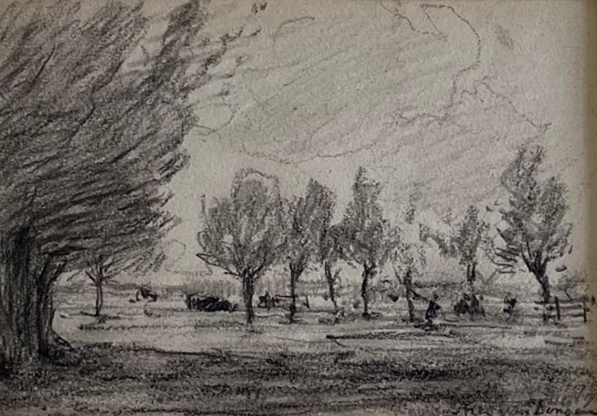 Landschap met weiden en bomen (1894)