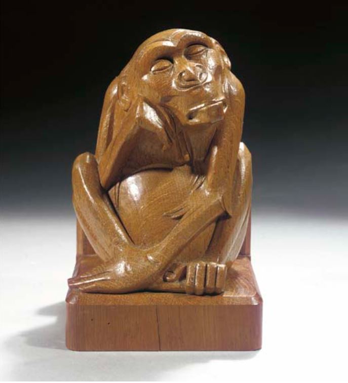 A sleeping monkey