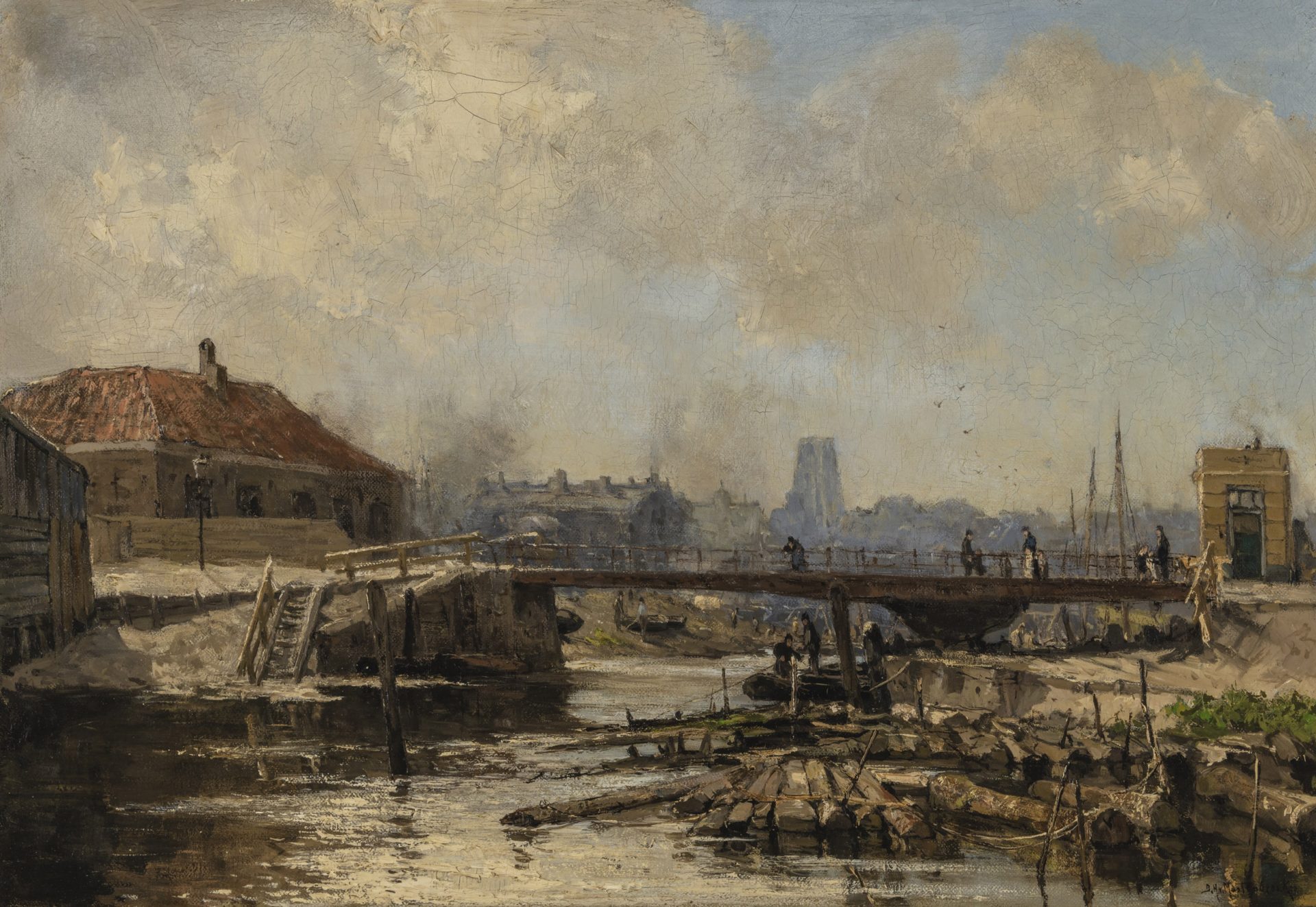 Bij de brug, Rotterdam (By the Bridge) (1899)