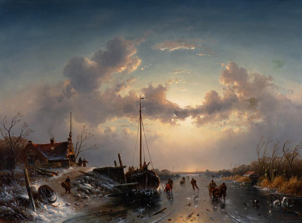 Skaters on a sunny winter's day (1855) Skaters on a sunny winter's day (1855)