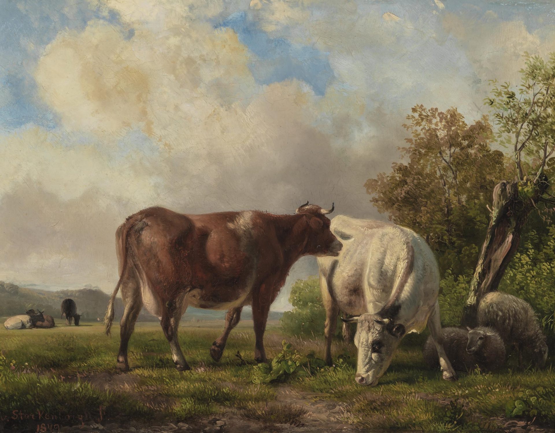 Cows in a Pasture (1849)