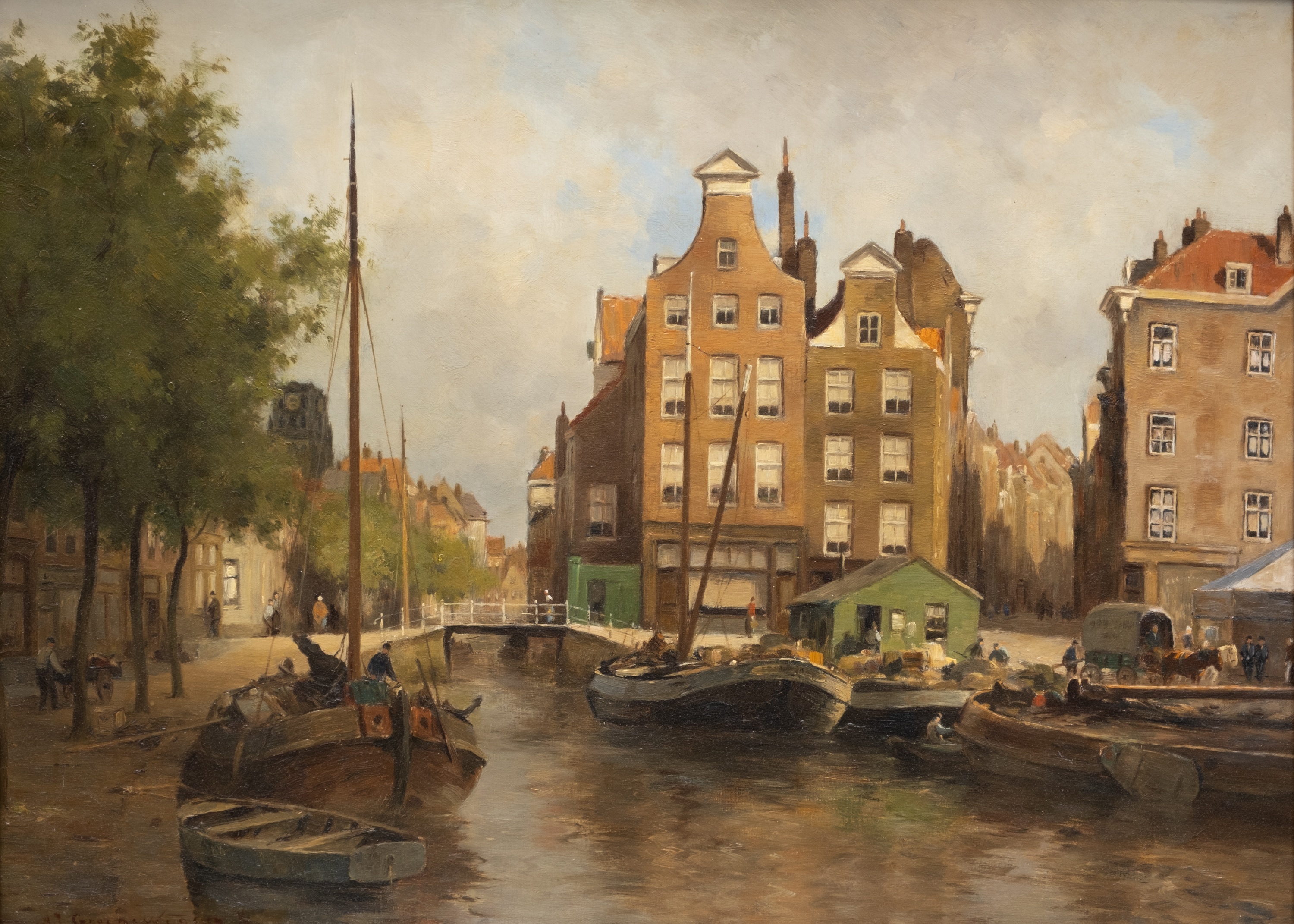 Gezicht op de Delftsevaart in Rotterdam Gezicht op de Delftsevaart in Rotterdam