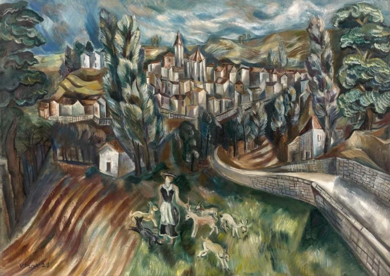 Schilderij gevraagd Valentine Prax (1897-1981) periode 1920-1940