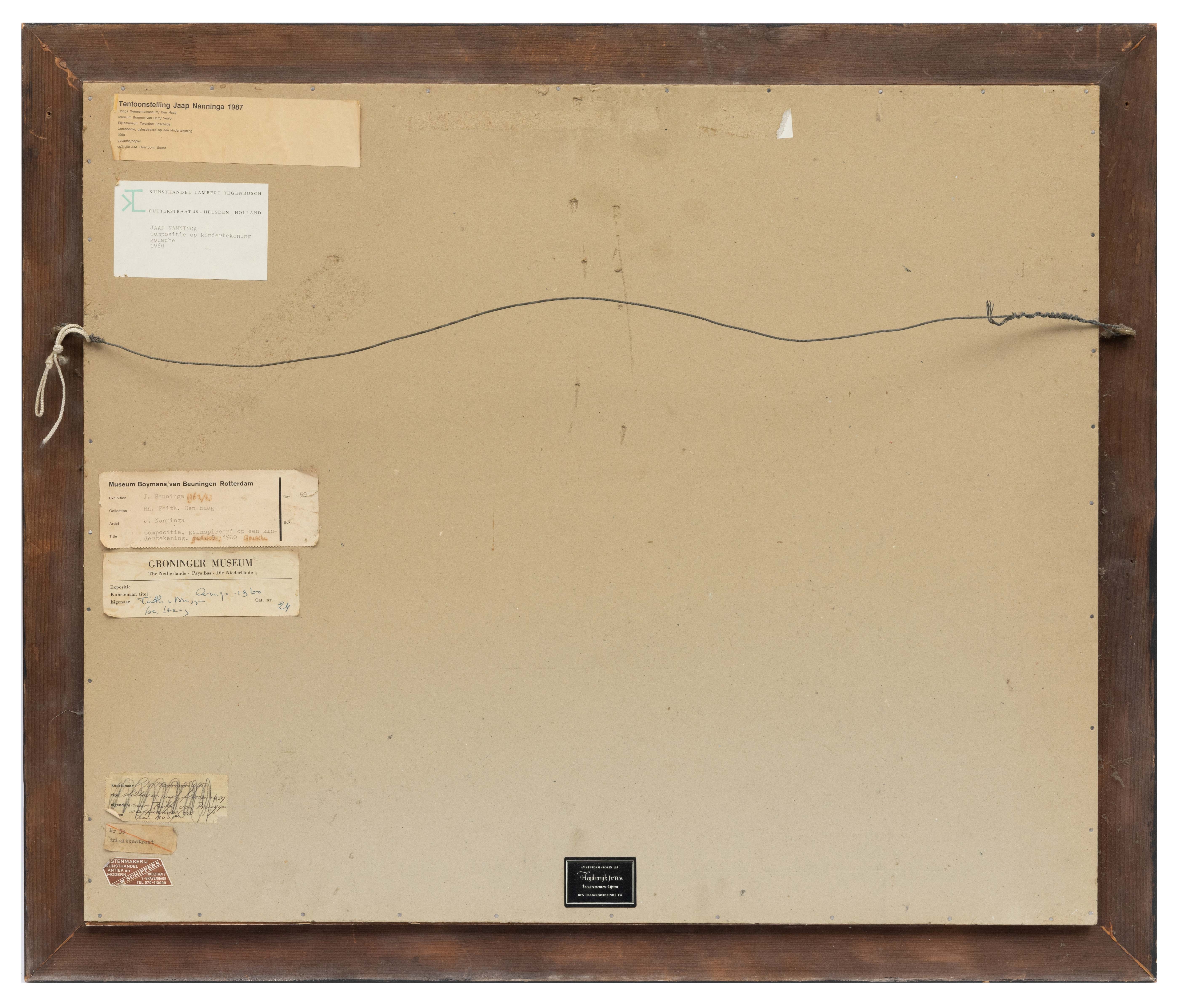 Compositie, geïnspireerd op een kindertekening /Composition, inspired by a child's drawing (1960)