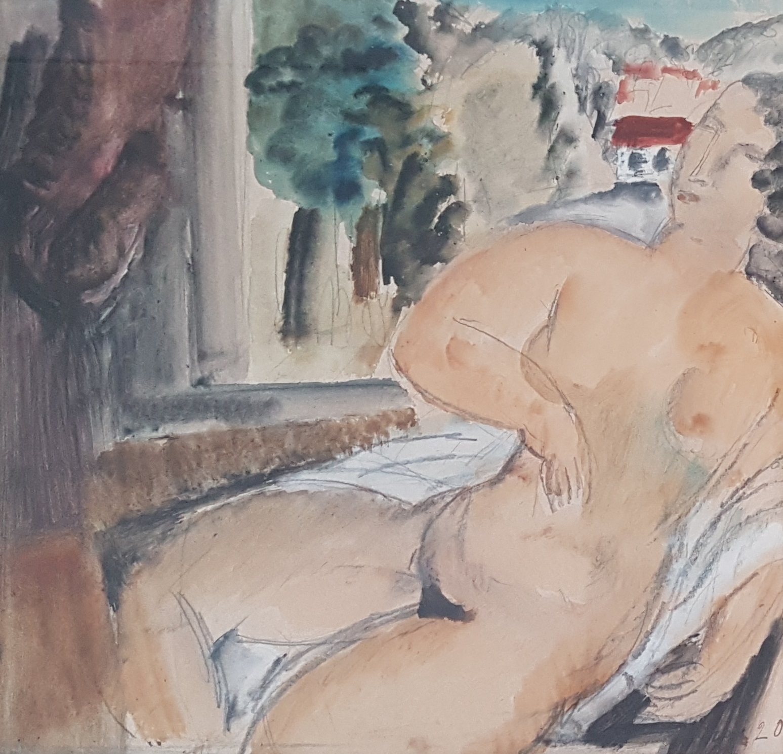 Naakt bij het venster – Femme nu pres d’une fenetre, 1920.