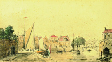 Stadje Aan Een Rivier