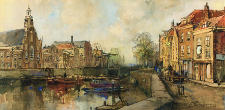 Een Grachtje Te Schiedam (?) Een Grachtje Te Schiedam (?)