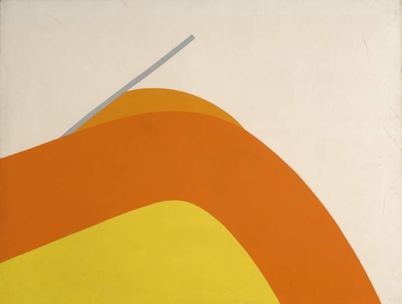 Compositie met geel en oranje
