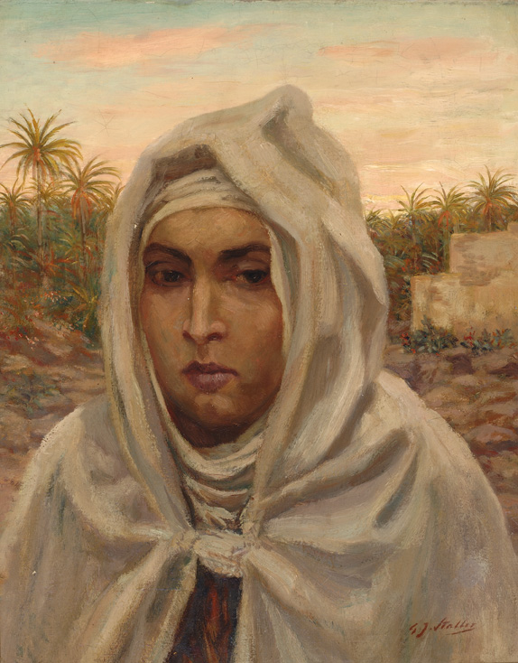 Portret van Noord-Afrikaanse vrouw Portret van Noord-Afrikaanse vrouw