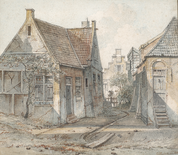 Doorkijk naar straat