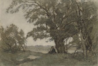 Painting in the dunes of Scheveningen
