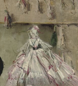 A doll in a pink dress 