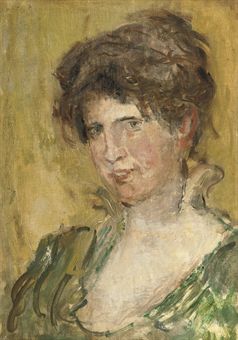 Portrait of a lady in green