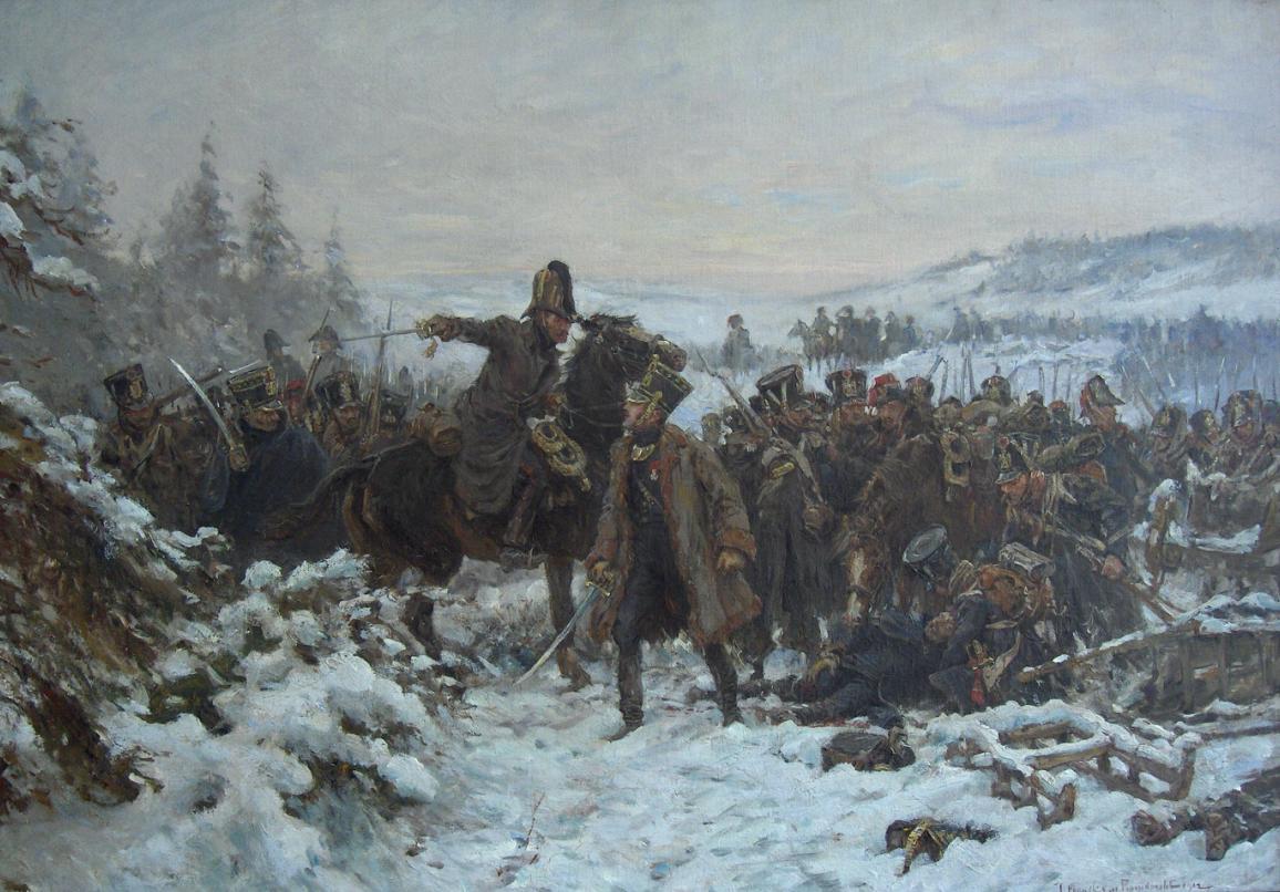 Franse troepen bij Berezina Franse troepen bij Berezina