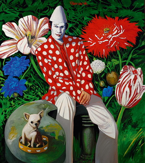 Pierrot met een hondje Pierrot met een hondje