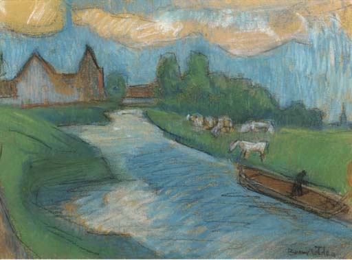 A Dutch river landscape