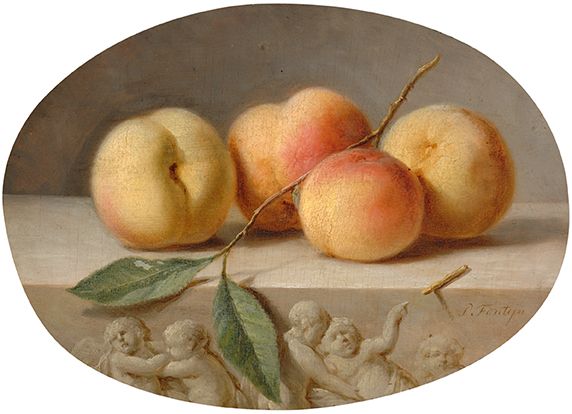 Stilleven met perziken